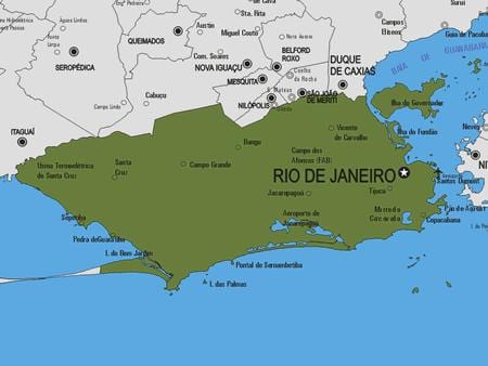 Carte municipalité Rio Bonito