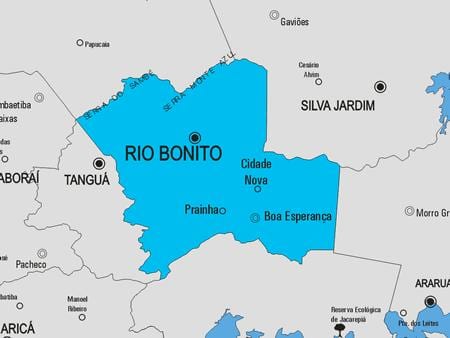 Carte municipalité Rio das Flores