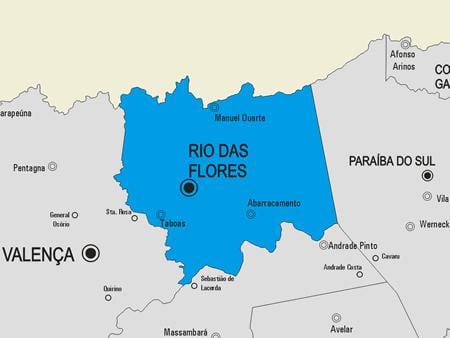 Carte municipalité Rio das Ostras