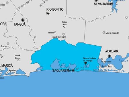Carte municipalité Saquarema