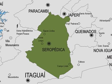 Carte municipalité Seropédica