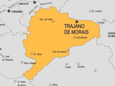 Carte municipalité Trajano de Morais