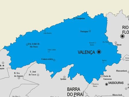 Carte municipalité Valença
