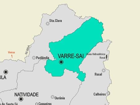 Carte municipalité Volta Redonda