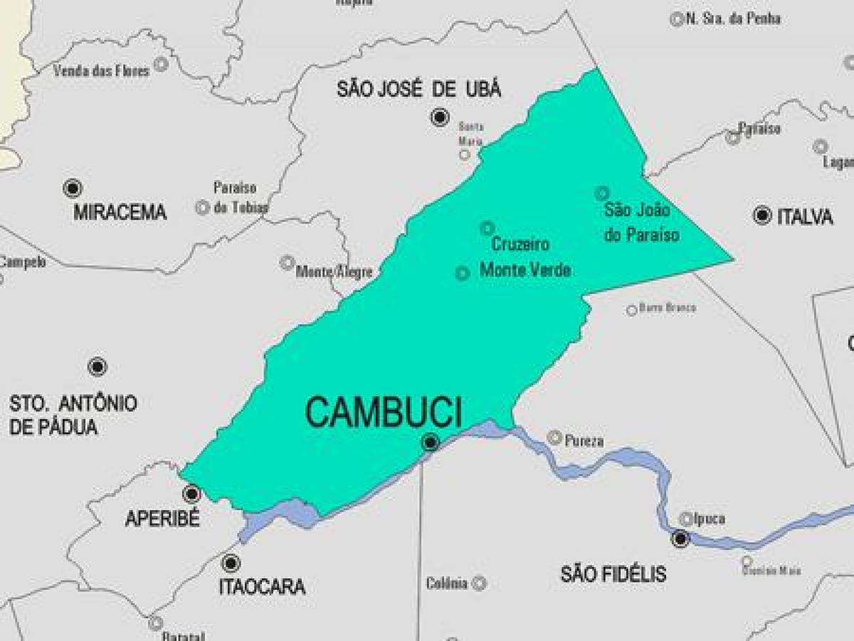 Carte municipalité Cambuci