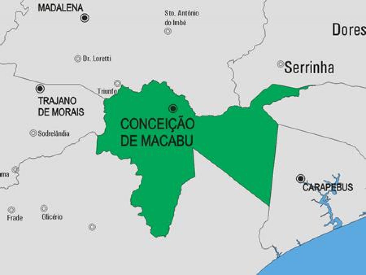 Carte municipalité Conceição de Macabu