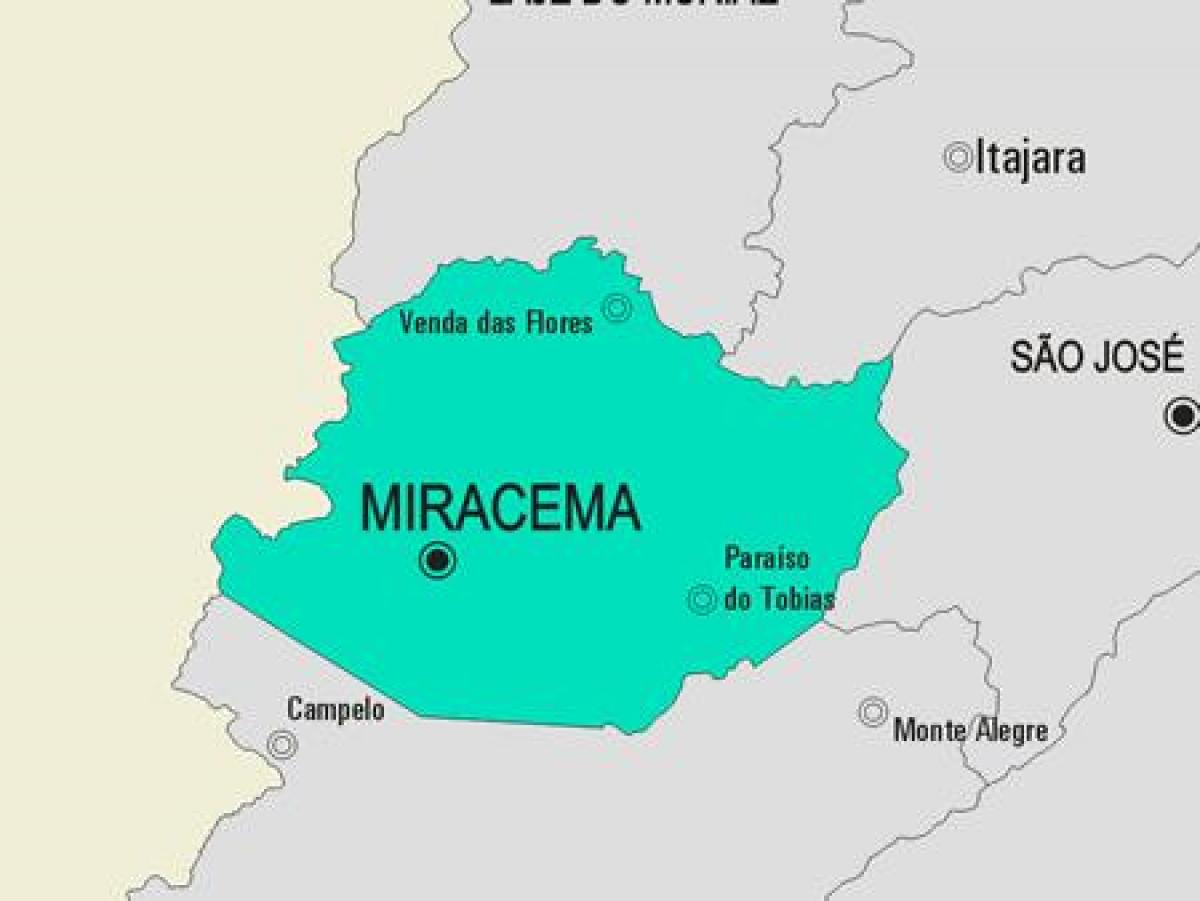 Carte municipalité Miracema