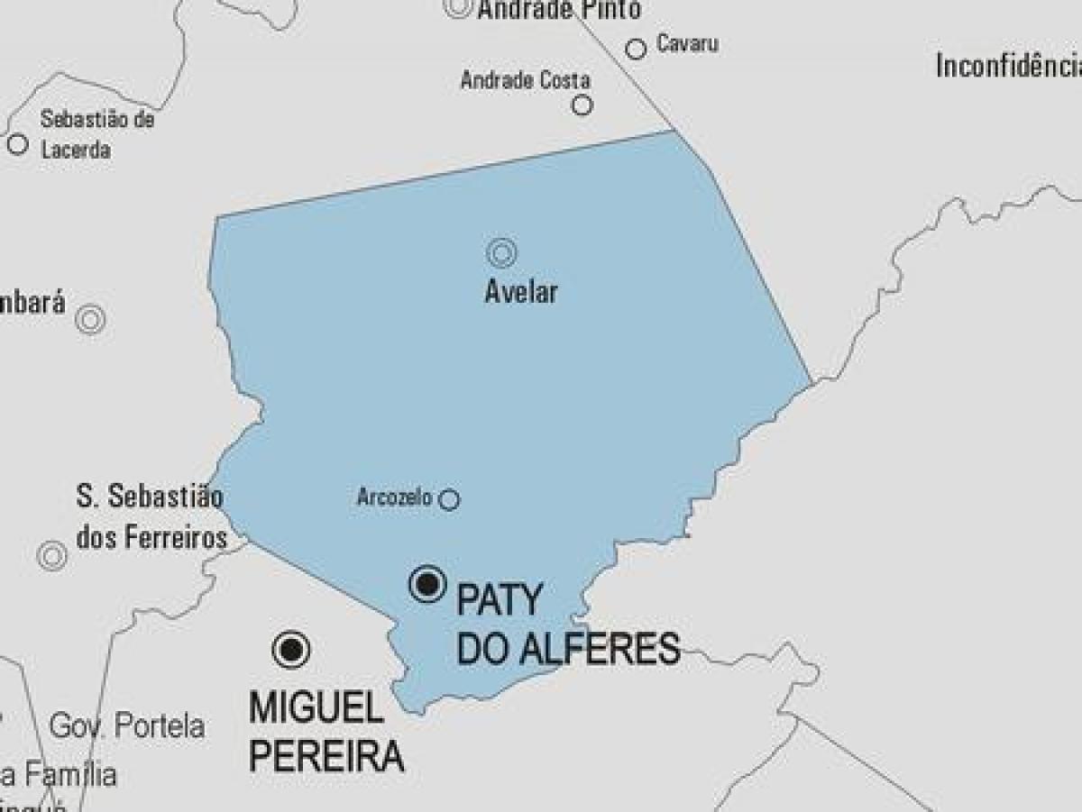 Carte municipalité Paty do Alferes