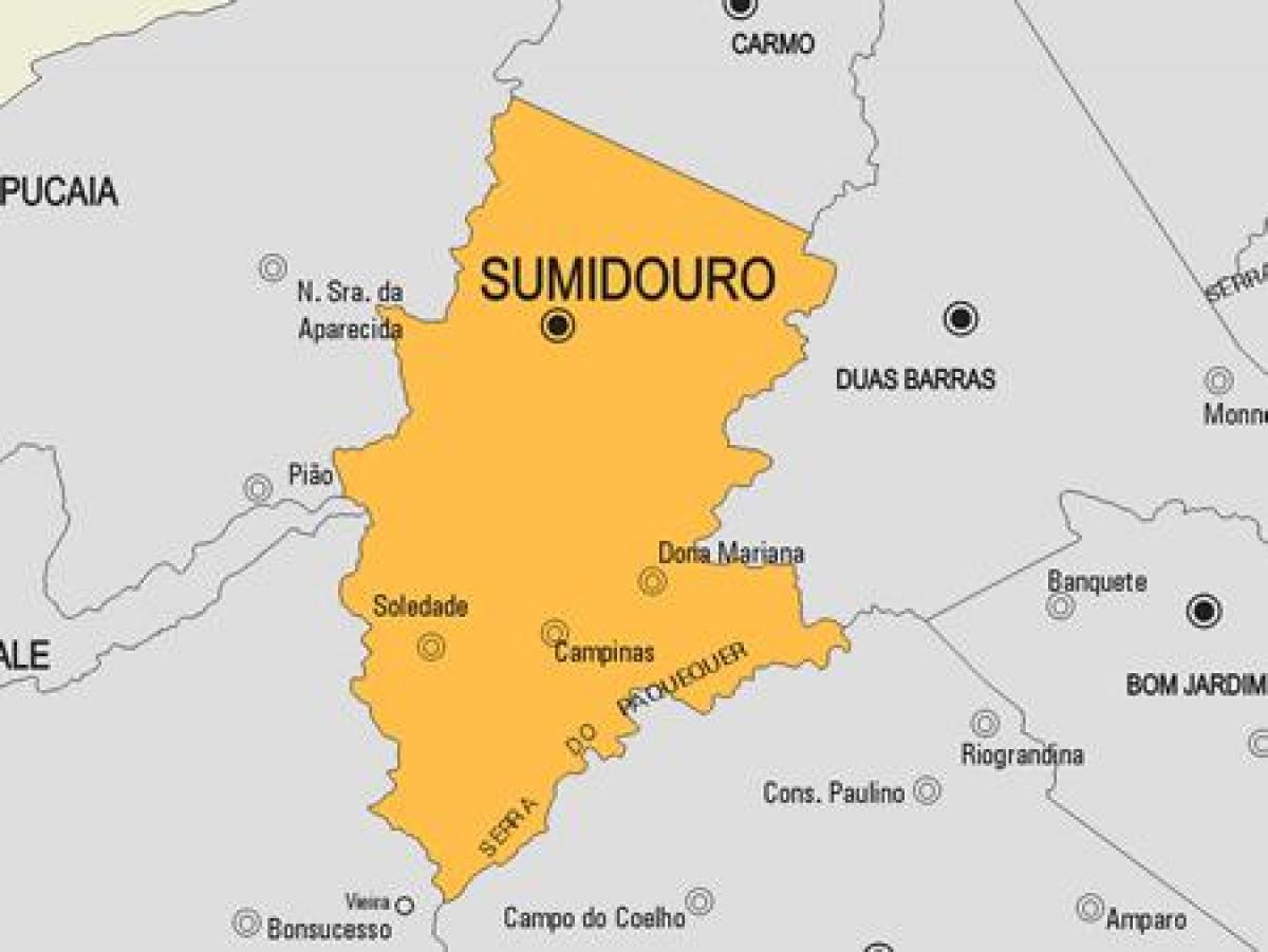 Carte municipalité Sumidouro