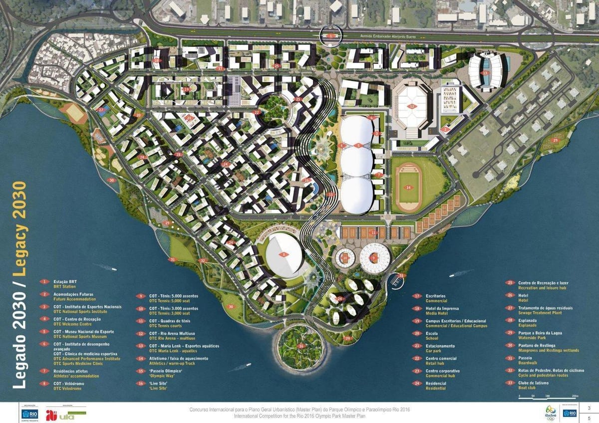 Carte Parc Olympique héritage