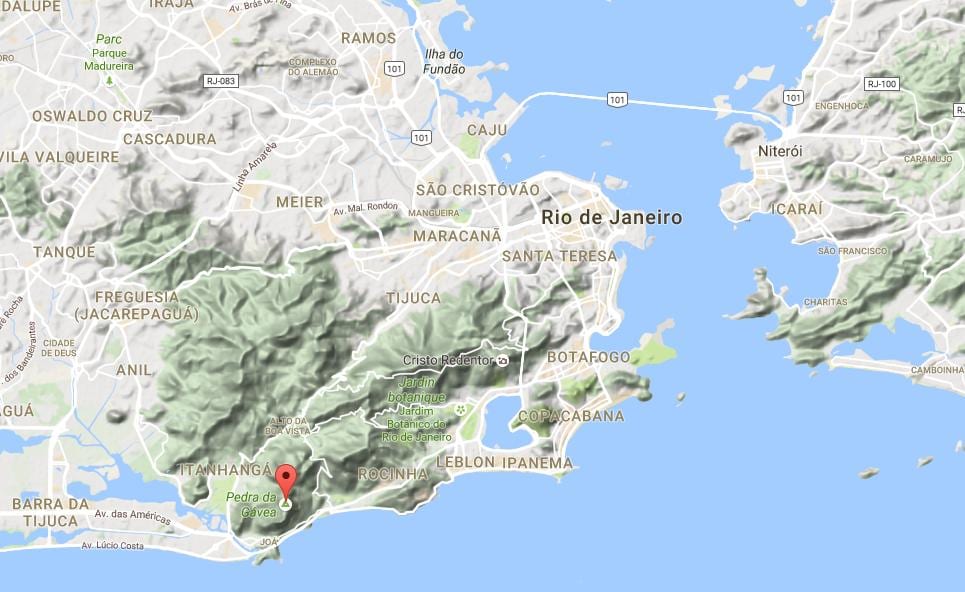 Carte Pedra da Gávea