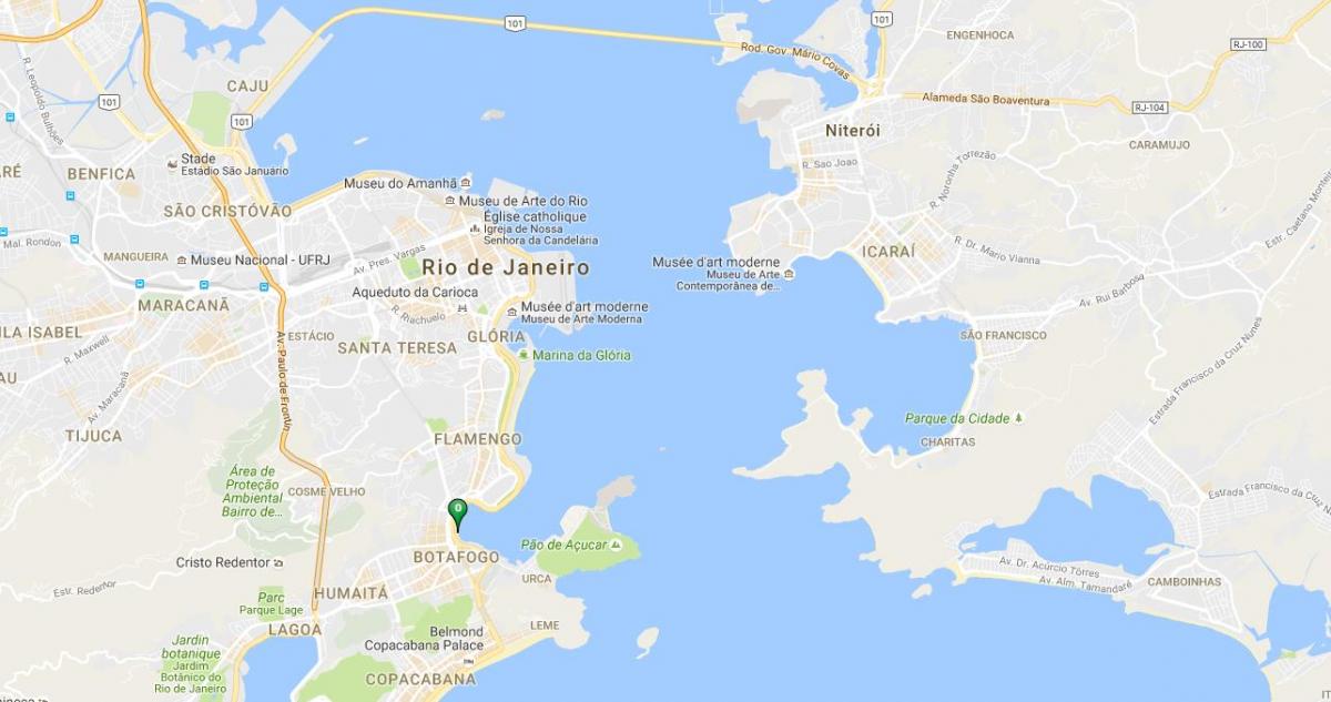 Carte plage de Botafogo