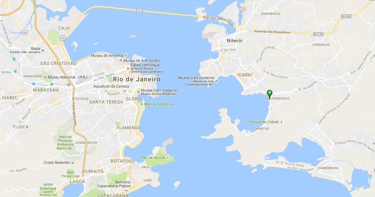 Carte plage de São Francisco