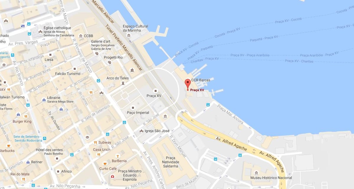 Carte Praça Quinze