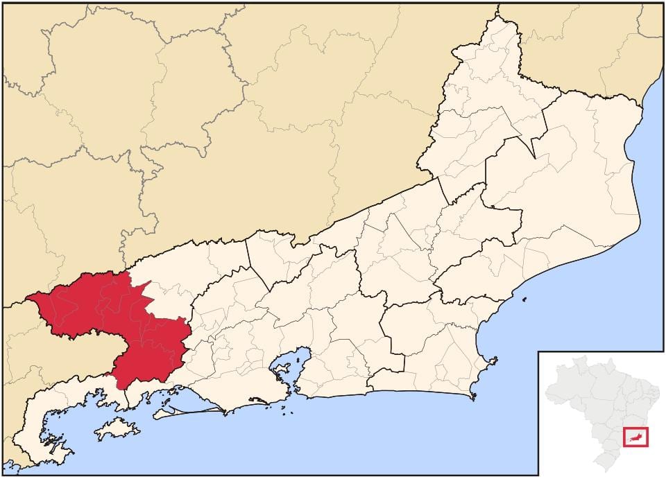 Carte Vale do Paraíba Fluminense