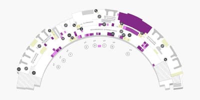 Carte aéroport Galeão Terminal 1 Niveau 0