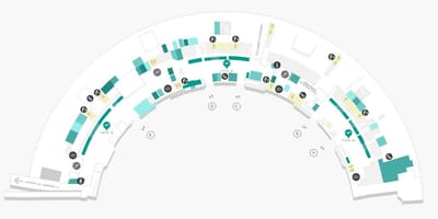 Carte aéroport Galeão Terminal 1 Niveau 1