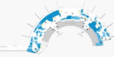 Carte aéroport Galeão Terminal 2 Niveau 1