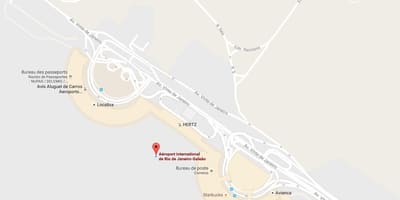 Carte aéroport Galeão
