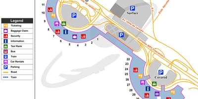 Carte aéroport International de Rio de Janeiro