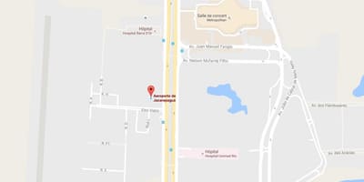 Carte aéroport Jacarepaguá-Roberto Marinho