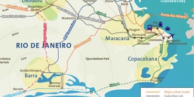 Carte aéroports Rio de Janeiro