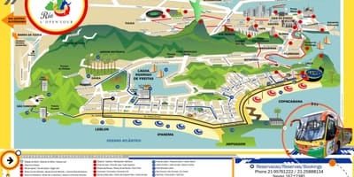 Carte Bus tourisme Rio