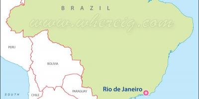 Carte de Rio de Janeiro au Brésil