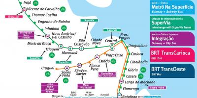 Carte du métro Rio de Janeiro