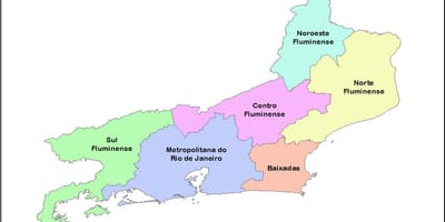 Carte mésorégions Rio de Janeiro