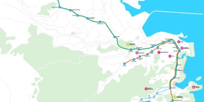 Carte métro de Rio de Janeiro