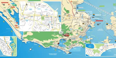 Carte monuments Rio de Janeiro