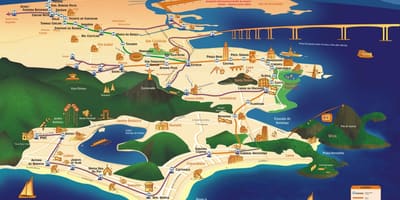 Carte monuments Rio