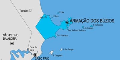 Carte municipalité Armação dos Búzios