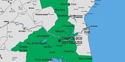 Carte municipalité Carapebus