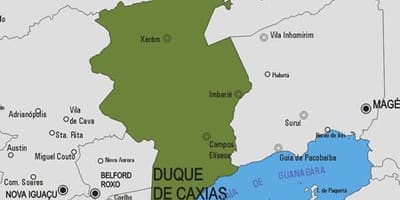 Carte municipalité Duque de Caxias