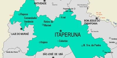 Carte municipalité Itaperuna