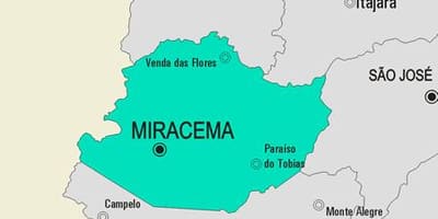 Carte municipalité Miracema