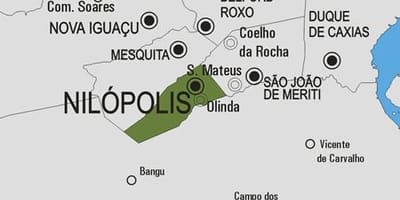 Carte municipalité Nilópolis
