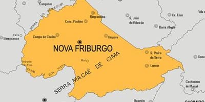 Carte municipalité Nova Friburgo