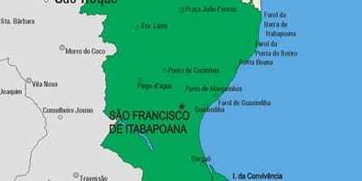 Carte municipalité São Fidélis