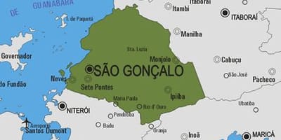 Carte municipalité São Gonçalo