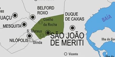 Carte municipalité São João de Meriti