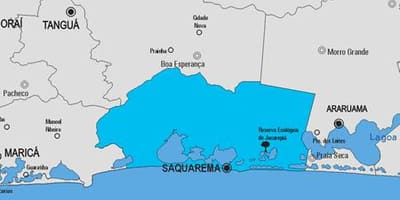 Carte municipalité Saquarema