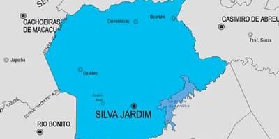 Carte municipalité Silva Jardim