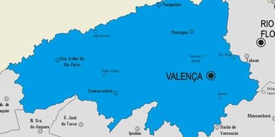 Carte municipalité Valença