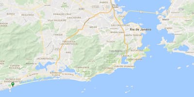 Carte plage de Recreio dos Bandeirantes