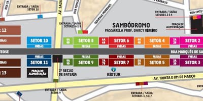 Carte Sambódromo