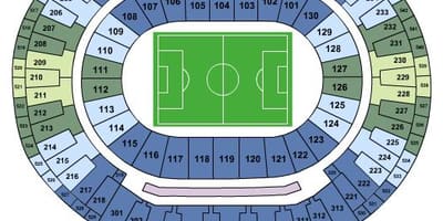 Carte stade Maracanã sièges