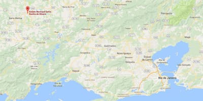 Carte stade Raulino de Oliveira